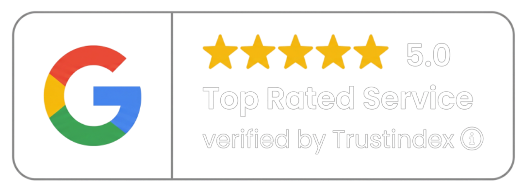 Google verified five star review badge