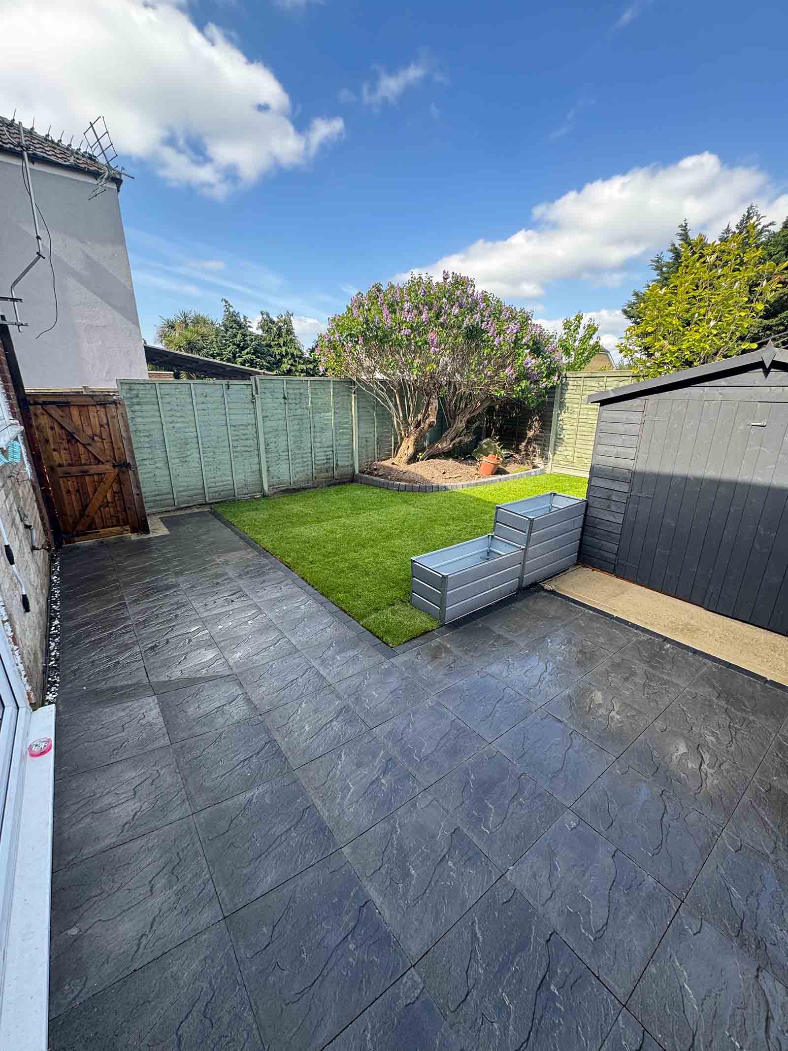 Artificial grass patio and garden surfacing in Surrey