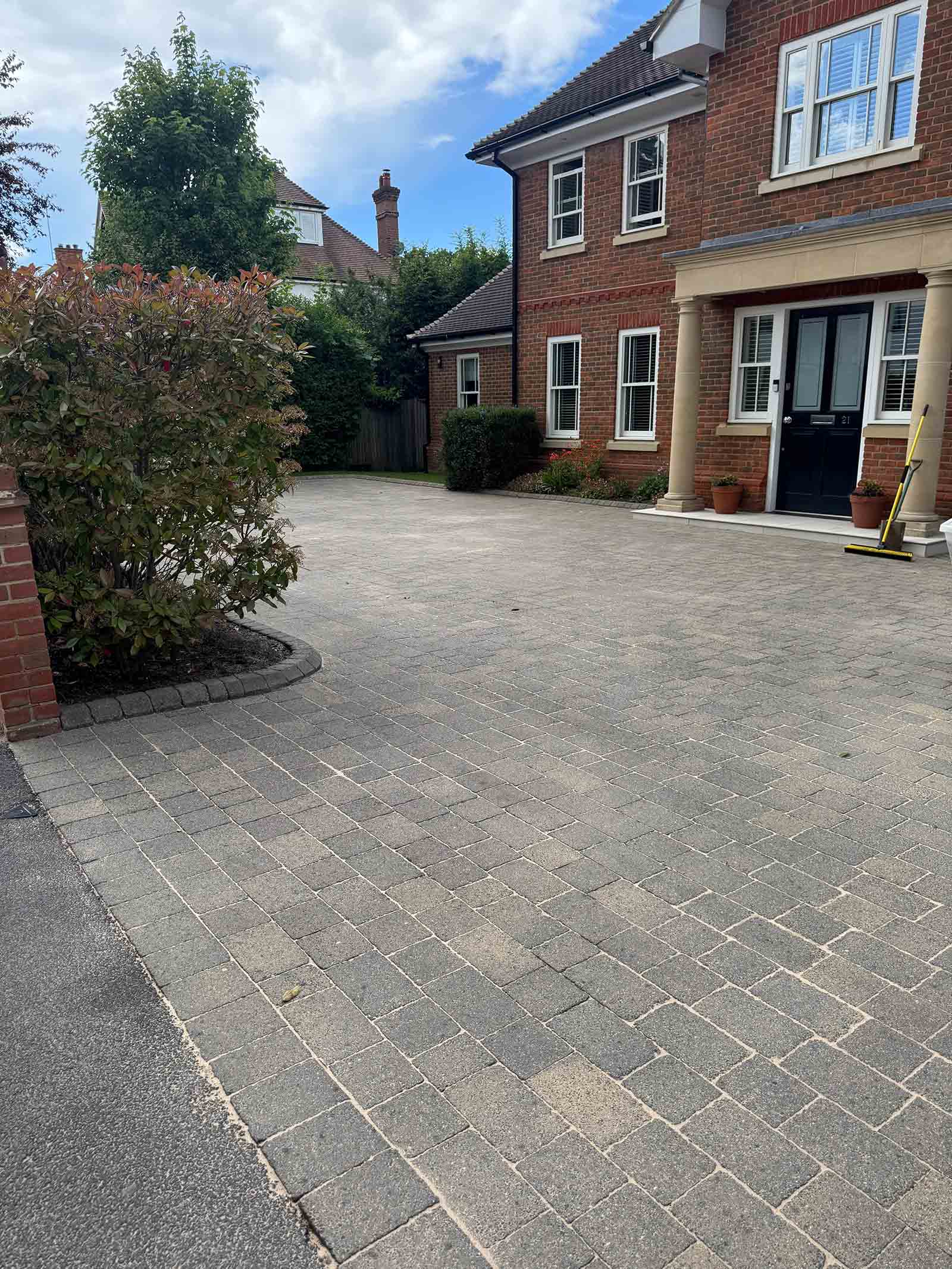 Block paving driveway restoration in Weybridge