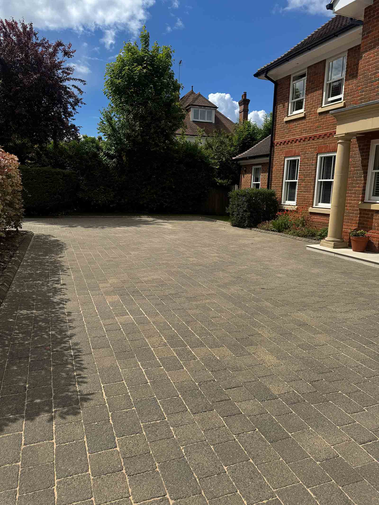 Block paving driveway project Weybridge Block paving driveway project in Weybridge